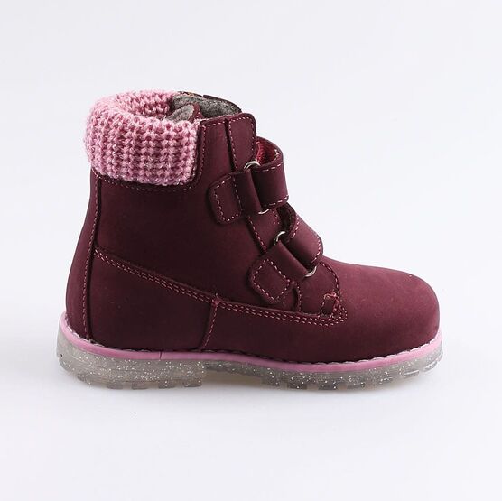 352190-35 Ботинки для девочки бордовый фото №2